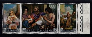 San Marino 1967 Paintings by Francesco Barbieri, Marginal Set [Mint]