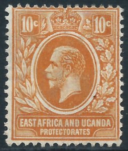 East Africa & Uganda Protectorates, Sc #43, 10c MH
