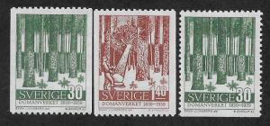 SWEDEN SC# 544-46  FVF/MNH 1959