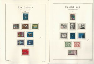 Germany Stamp Collection on 24 Hingless Lighthouse Pages, 1965-1971, JFZ