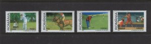 Romania #4525-28  (2002 Sports Set) VFMNH CV $4.50