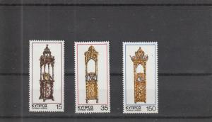 Cyprus  Scott#  508-10  MNH