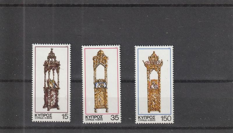 Cyprus  Scott#  508-10  MNH