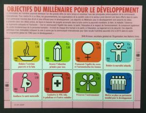 (BJ Stamps) UN-GENEVA. #505. 2009 sheet of 8. VF, OG, MNH. CV $18.00.