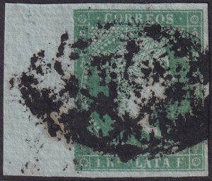 Cuba 1855 Sc 1 margin single used