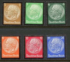 Germany # 436-41, Mint Hinge Remain.