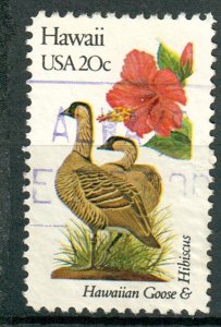 1963 Hawaii Birds and Flowers used single - perf 10.5 x 11