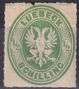 LUbeck #8 Unused  CV $50.00  Z1125