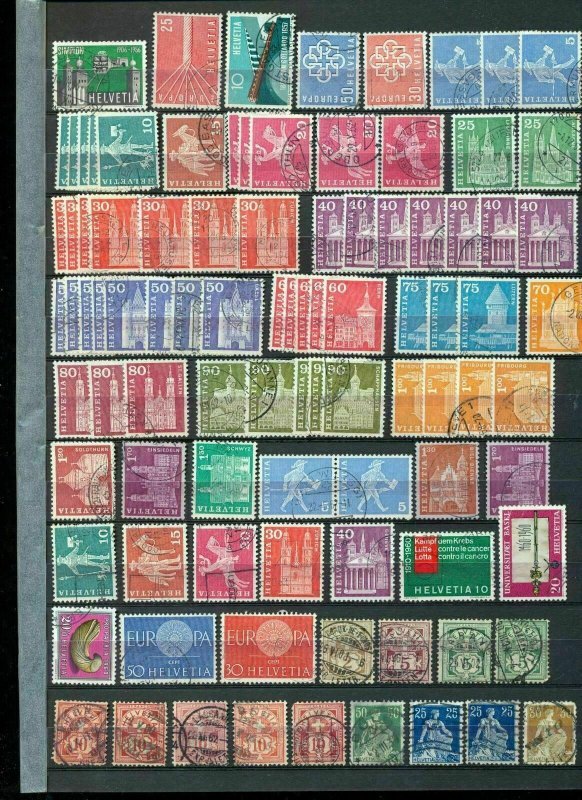 SWITZERLAND Early/Modern Used Collection(Apprx 300 Items)Tro154