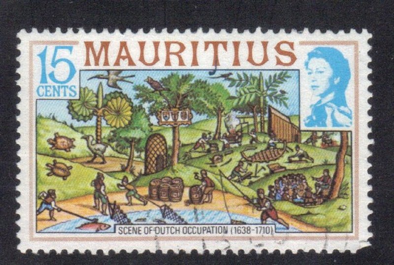 MAURITIUS SCOTT #445 USED 15c  1978