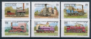 [62488] Cambodia 1999 Railway train Eisenbahn  MNH