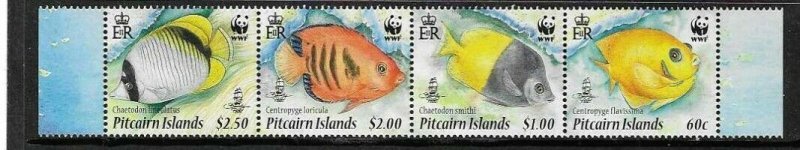 PITCAIRN ISLANDS SG807a 2010 REEF FISH MNH 