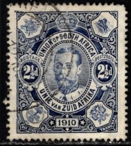 1910 South Africa Scott #- 1 2 1/2 Pence King George V Used