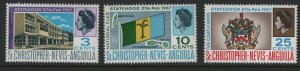 ST. KITTS-NEVIS  182-184  MNH SET