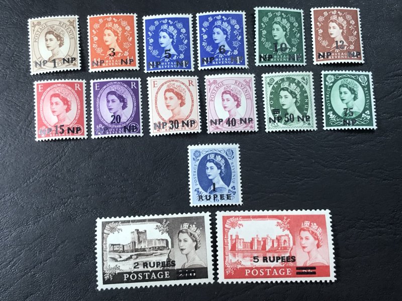 MUSCAT/OMAN # 79-93-MINT/HINGED-----COMPLETE SET------1960-61