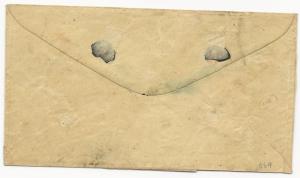 CSA Turned Cover Scott #2 Knoxville, TN #7 Pair Spring Place, GA (1862) VF