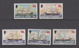 Isle of Man -  1984,   The Karran Fleet,  set of 5,  Mint NHM