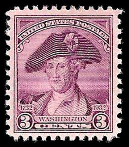 # 708 MINT HINGED WASHINGTON BICENTENNIAL