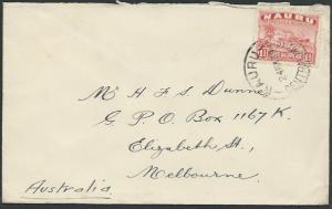 NAURU 1939 cover 1½d Freighter with Nauru cds.......................37846