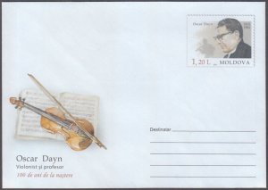 MOLDOVA #mol1201.POSTAL ENTIRE 100th ANN BIRTH of OSCAR DAYN, CONCERTMASTER