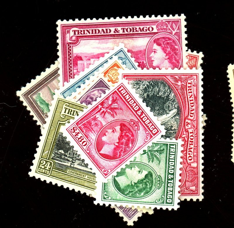 Trinidad & Tobago #72-83 MINT FVF OG Paper HR Cat$42.50