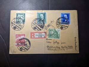 1941 Registered Germany Cover Berlin Charlottenburg to Stedtenberg