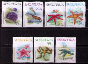 ALBANIA Sc# 934 - 940 MNH FVF Set7 Ocean Sea Marine Life cc