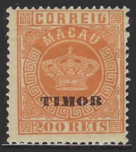 Timor #9 (1885), MH single, cat. $6.00