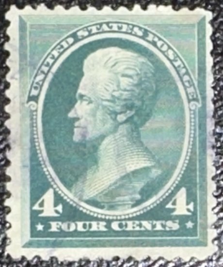 Scott #211 1883 4¢ Andrew Jackson used