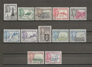 BRITISH VIRGIN ISLANDS 1952 SG 136/47 USED Cat £80