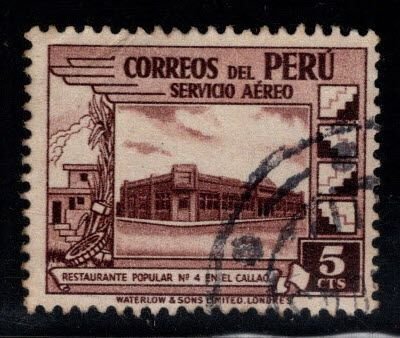 Peru  Scott  C49 Used airmail, nice cancel