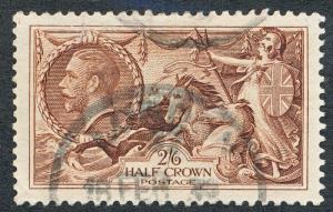 GREAT BRITAIN 224 USED, 2/6 SEAHORSE