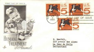 United States Scott 1307 Typewritten Address.