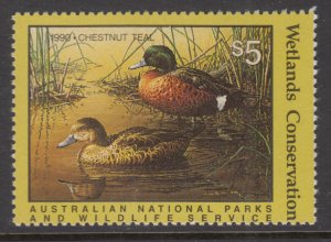 Australia  Duck Stamp 1990 MNH VF 