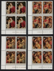 Cook Is. Christmas. Details of Paintings by Rubens 4v Corners 1982 MNH