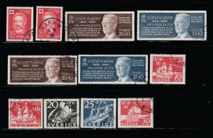 Sweden B47-B58 Sets U Various