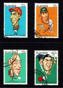 Australia 1981 Sporting Personalities  Set of 4 Used -