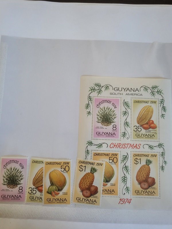 Stamps Guyana Scott 205-8a never hinged