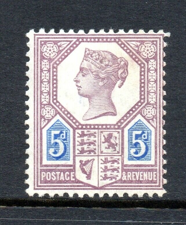 GB QV SG207 5d Dull Purple and Blue Die I Jubilee Issue Unmounted Mint CV £1100