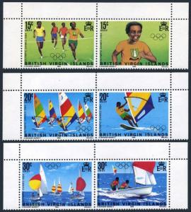 Br Virgin 471-476a,477,MNH.Mi 473-478,Bl.21. Olympics Los Angeles-1984.Yachting,