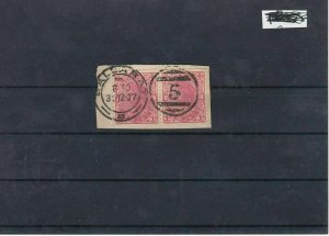 Victoria Stamps Cancelled pair On Piece Ref: R5341