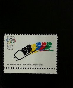 1972 8c Winter Olympic Games XI, Bobsledding, Sapporo Scott 1461 Mint F/VF NH