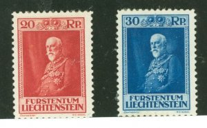 Liechtenstein #112-113 Unused Single (Complete Set)