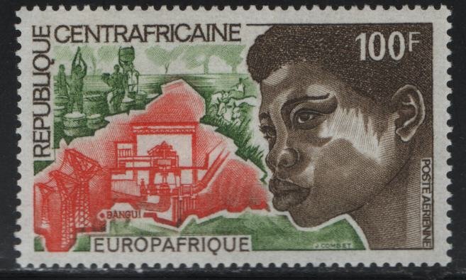 CENTRAL AFRICAN REPUBLIC, C113, MNH, 1973, EUROPAFRICA ISSUE