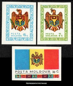 Moldova Scott 1-3 Mint never hinged.