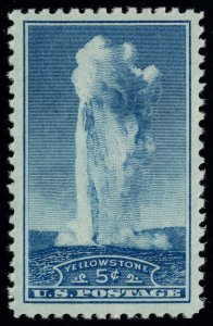 US #744 Yellowstone; MNH