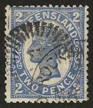 Queensland 114, used,  Type I.  1897.  (A860)