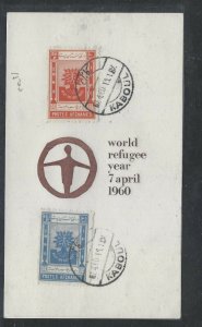 AFGHANISTAN (P0209B)  1960  WRY CACHETED FDC 