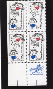 2104 Family Unity, MNH ZIP blk/4