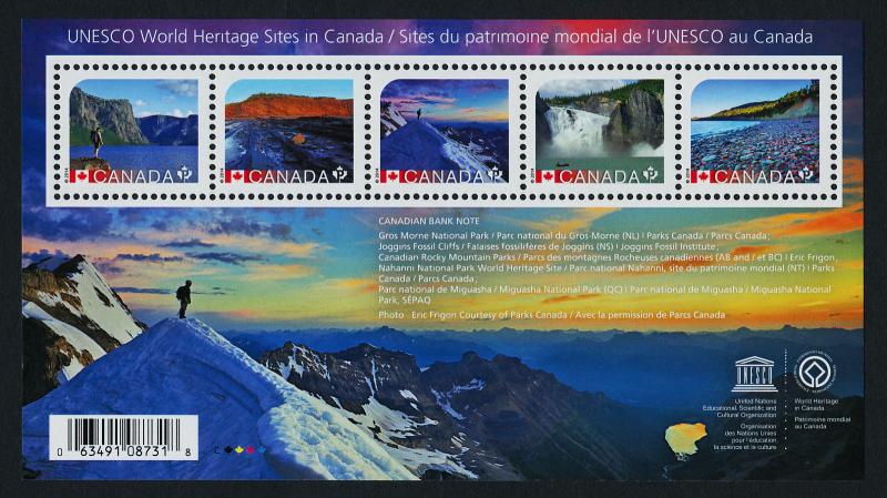 Canada 2718 MNH UNESCO World Heritage Sites